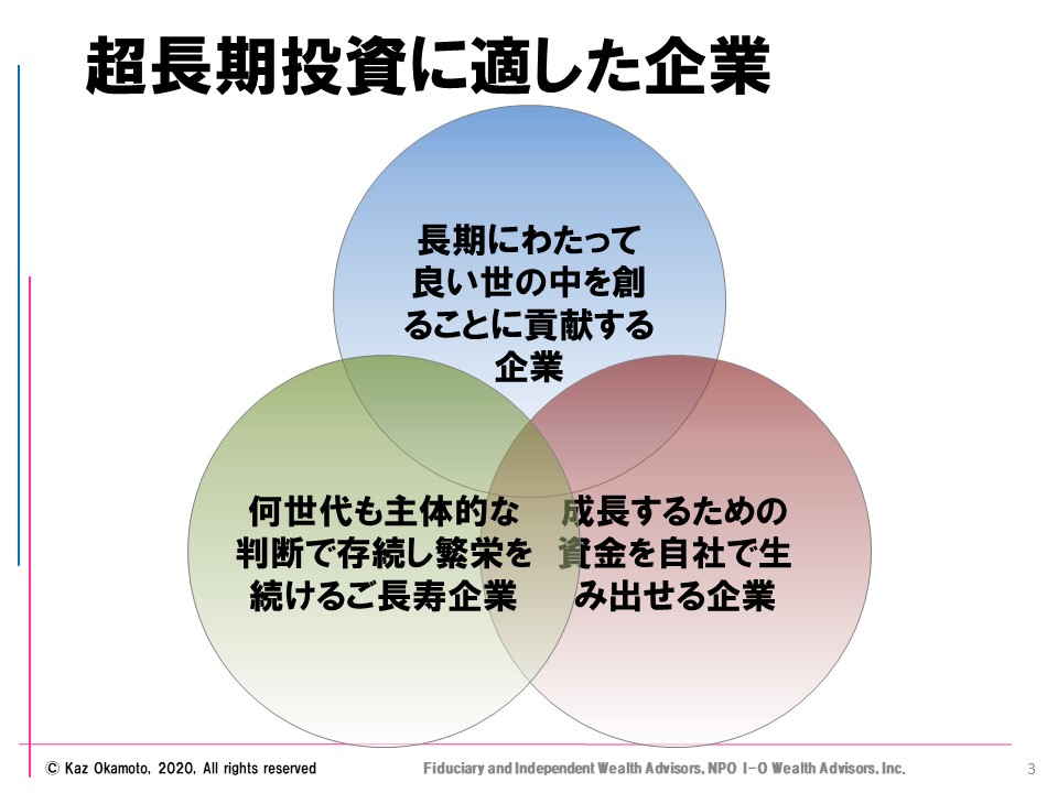 I-OWAマンスリー・セミナー講演より 超長期投資のススメ